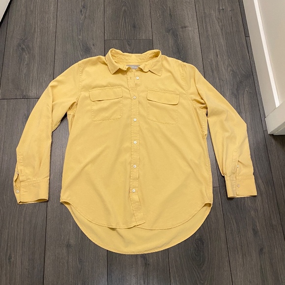 Everlane Utility Silk Shirt Size 8 - Picture 2 of 8
